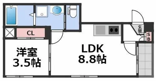 ハーモニーテラス小路Ⅳ【1階】の間取り
