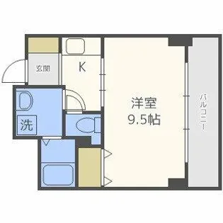 ウィスタリア京橋【8階】の間取り