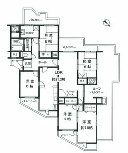 パレ武庫川【5階】の間取り
