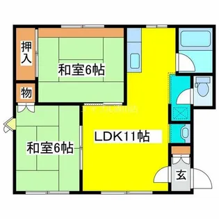 フォーブルミヨシA【103号室】の間取り