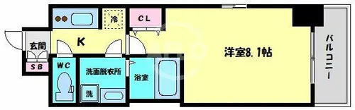 レオンコンフォート本町東【9階】の間取り