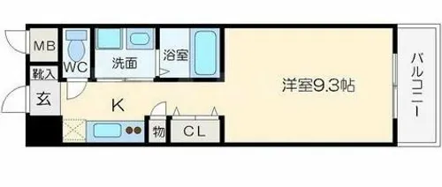 エイペックス上本町【5階】の間取り