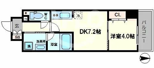 レオンコンフォート本町東Ⅱ【3階】の間取り