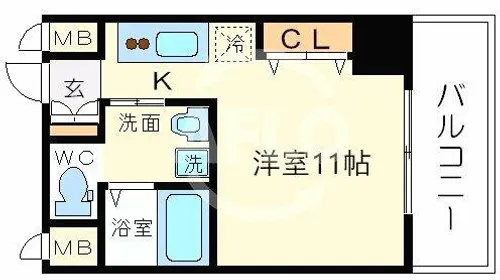 CITY SPIRE日本橋高津【2階】の間取り