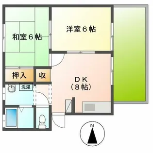 クレストⅡ【102号室】の間取り