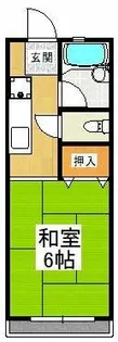 長谷川ハイツ【2階】の間取り