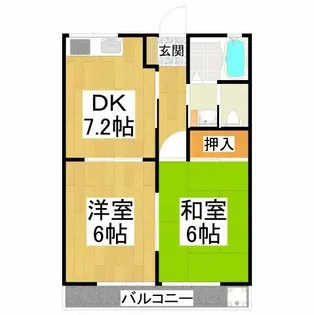 レヂオンス北野田参番館【1階】の間取り