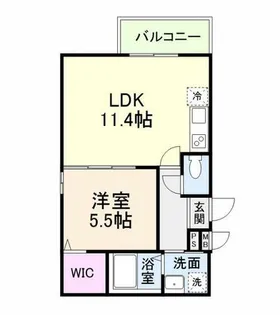 ルアン阿倍野【2階】の間取り
