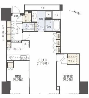 Brillia Tower堂島【14階】の間取り