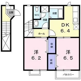 カーサKei【2階】の間取り