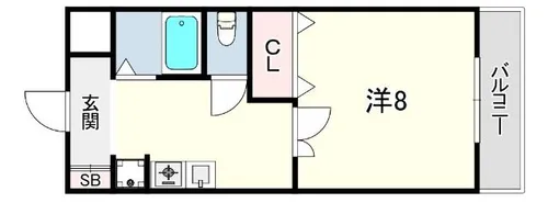 サンシャイン住吉【4階】の間取り