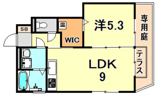 セジュール名谷2【1階】の間取り