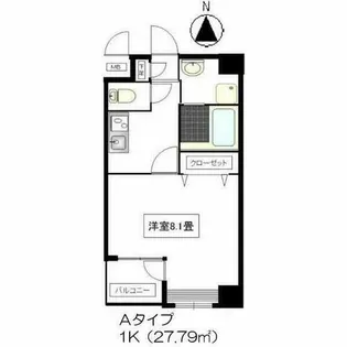 カーサK.R.C【302号室】の間取り