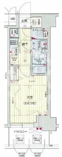 プレサンス 梅田北 ディア【2階】の間取り