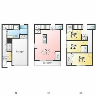 Maison Lien 中岡崎【1階】の間取り