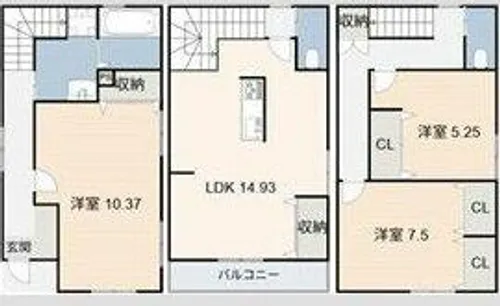 Maison Lien 中岡崎【1階】の間取り