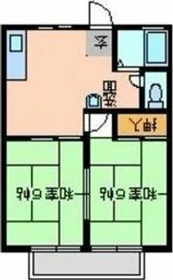 ハイツトリイB棟【101号室】の間取り