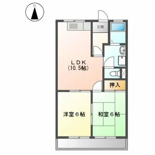ロイヤルコープM【1階】の間取り