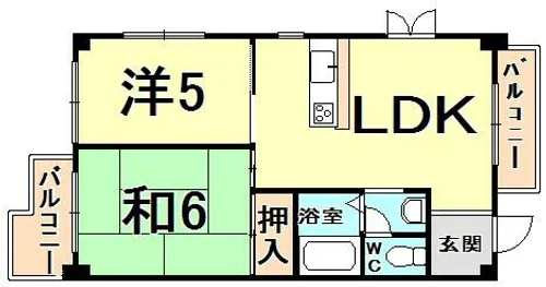 メゾン・ド・レグルス【2階】の間取り