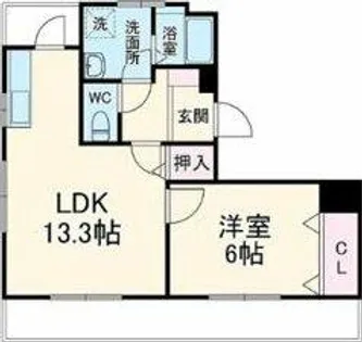 プランタン2番館【202号室】の間取り