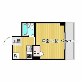 ナンノ第12号館【3階】の間取り