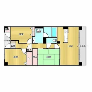 KDXレジデンス茨木Ⅰ【3階】の間取り