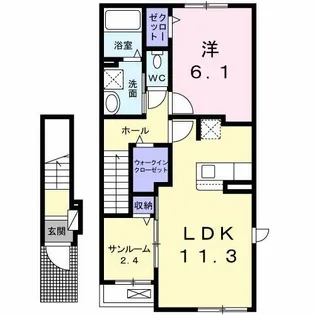 スペロ大井【2階】の間取り