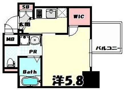 ララプレイス三宮ルミナージュ【12階】の間取り