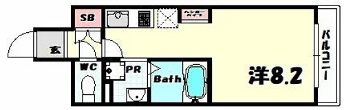 SDグランツ神戸駅前【2階】の間取り