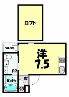 パロス山本通【1階】の間取り