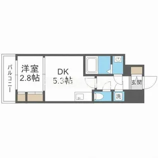 SERENiTE本町reflet【15階】の間取り