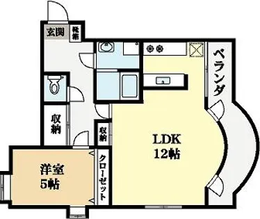 ノースヒルズ【202号室】の間取り