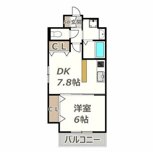 Varius長居公園【6階】の間取り