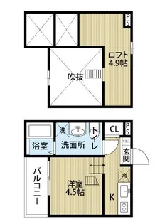 LaLuce烏森【2階】の間取り