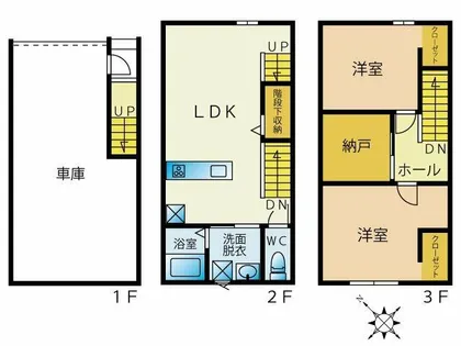 Links新宮【3階】の間取り