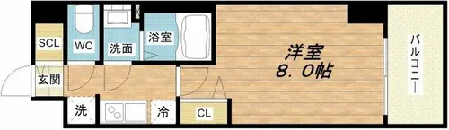 PHOENIX新大阪【3階】の間取り