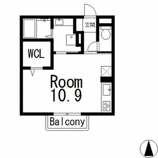 はまだ18【1階】の間取り