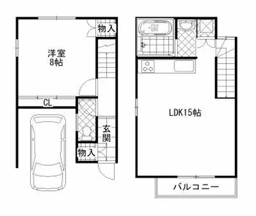 テラスあけぼの【Ⅱ-3号室】の間取り