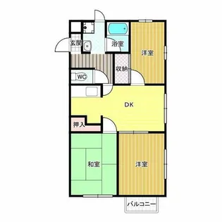 グリーンガーデン松南 B棟【2階】の間取り