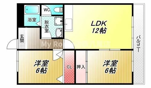 ボナールシャトー【6階】の間取り