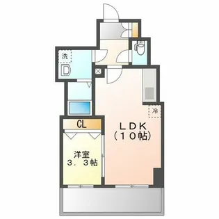 セイワパレス丸の内駅前【9階】の間取り