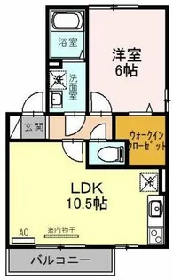リビングタウン魚住【1階】の間取り