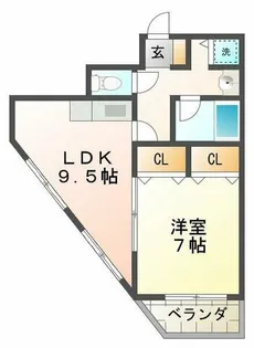 エビスマンション【3階】の間取り