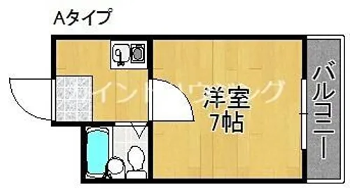 セラ岸ノ里【2階】の間取り