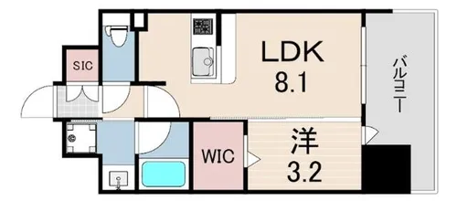 レオンコンフォート神戸山手通【11階】の間取り