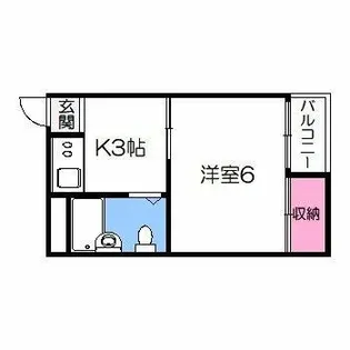 マンションいずみ【2階】の間取り