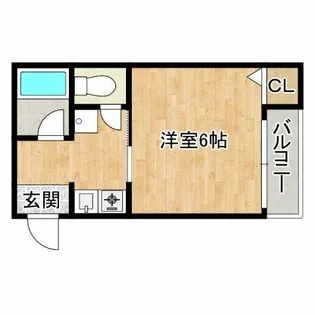 ライフステージ難波【2階】の間取り