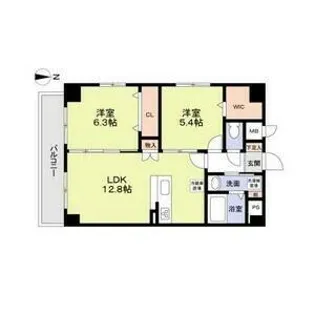 P-SQUARE Shumoku III【8階】の間取り