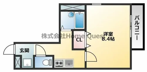 ハイツSHUWAⅡ【3階】の間取り