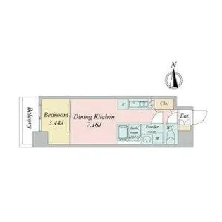 ArtizA金山【3階】の間取り